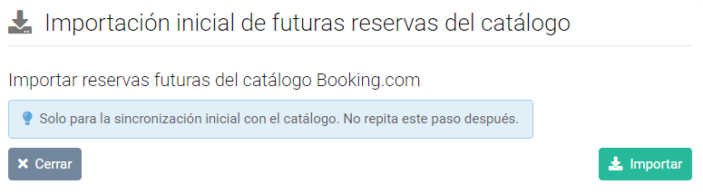 Importar reservas futuras desde channel manager 