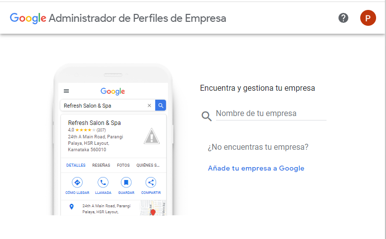 Google Firemní perfil Hotel